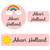 105 Pcs Personalized Labels for Kids School Supplies Waterproof, Custom Name Stickers Kids Labels for Stationery, Daycare, Travel