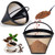 2Pc Coffee Filters,Used for Replacing the Ninja Coffee Bar Brewer, Coffee Filter #4,Permanently Reusable Conical Basket Coffee Filter