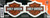 Harley-Davidson Iconic Bar & Shield Logo Small 3" Decals 2pc Set - Orange Chroma