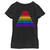 Star Wars Girl's Pride Rainbow Stripe Pyramid Logo T-Shirt Black, Medium