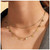 Bohemian Layered Butterfly Pendant Necklace Gold Butterfly Choker Necklace Layered Butterfly Chain Necklace Punk Tiny Butterfly Necklace Jewelry for Women and Girls