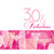 16 Count 3-Ply Fabulous 30th Birthday Lunch Napkins, Pink