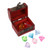1 Set Pirate Treasure Chest Toys For Kids Girls Jewelry Vintage Flower Vase Halloween Treasure Chest Wood Treasure Chest Kid Toy Storage Box Travel Diving Acrylic