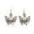 Steampunk Gears Earrings,Antique Bronze Vintage Butterfly-shape Exaggerated Drop Dangle Earring for Women, Girls