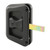 Slide-Co 122088 Hat Section Sliding Screen Door Latch and Pull with Screws, Black