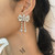 Dainty Rhinestones Butterfly Tassel Earrings Bow Crystal Dangle Ear Studs Earrings for Women Girls
