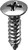 100#8 X 5/8" Phillips Oval Head Tapping Screws Chrome