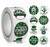500 St. Patrick's Day Stickers, Irish Green Lucky Clover Labels, Children and Adults self-Adhesive Sealed Labels, St. Patrick's Day Party Decorations