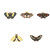 5Pcs Butterfly Enamel Pins Set for Backpacks,Cute Pins Brooches for Women Cool Horror Enamel Lapel Pins for Clothing Hat Decoration Accessories Gift