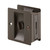 Prime-Line Products N 7319 Pocket Door Privacy Lock with Pull, Classic Bronze