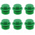 6PCS Male Threaded PPR End Cap Plugs Garden Hose Plugs Prevent Water Pipe Leakage Plugs Green (3/4 inch)