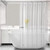 Shower Curtain Liner 60x72, Clear Plastic Stall Shower Liner with 6 Weighted Magnets, Lightweight PEVA Waterproof Small Shower Curtains for Bathroom with Rustproof Grommet Holes
