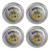 Harry Potter Hogwarts Crest Metal Craft Sewing Novelty Buttons - Set of 4
