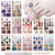 12 Sheets Toe Nail Stickers Full Nail Wraps Glitter Toenail Polish Strips Self Adhesive Toes Nail Polish Stickers Gel Nail Strips Manicure Sticker with Nail File, Cuticle Stick