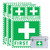 First Aid Kit Sign Sticker Self Adhesive Emergency Safety First Sign Labels 15pcs First Aid Kit Inside Sticker for Medical Cross Emergency Box Hospital Ambulance (Green)