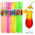 100 Umbrella Straws, Disposable Parasol Drinking Plastic Straws, Hawaiian Straws for Beach Luau Party Decorations Cocktail Supplies