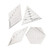 Quilting Rulers Patchwork Templates Transparent Triangle Hexagon 60 45 Degree for Sewing Skirting Craft DIY 4PCS, Patchwork Ruler