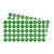 Total 10 Sheets Consecutive Number Stickers 1-50 and 51-100 Waterproof Round Adhesive Number Labels Green Background with White Letters Number Stickers Round Self-Adhesive Labels for Labeling, 25.4mm