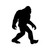 Sasquatch Bigfoot Cryptid 10 inch Black Vinyl Decal