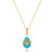 Turquoise Evil Eye Necklace 18K Gold Plated Adjustable Gold Evil Eye Pendant Necklace Turquoise Necklace for Women