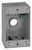 Sigma Electric 14252 3/4-Inch 3 Hole 1-Gang Box, Gray