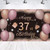 Happy 37st Birthday Backdrop Banner Black Pink 37 Sign Poster 37 Birthday Party Supplies for Anniversary Photo Booth Photography Background Birthday Party Decorations, 72.8 x 43.3 Inch