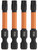 TORX T30 Tamer Proof Bits - T30 TORX Security 2 Inch Bits. 1/4 Inch Hex Shank S2 Steel Tamper Resistant Star Bits (4 Pack)