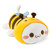 Cute Kitten Bee Plush Toy Stuffed Animal Kitty Soft Anime Cat Plush Pillow for Kids (Yellow Cat Bee, 12")