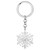 Christmas Snowflake Keychain Stainless Steel Christmas Accessories Keyring for Women Girls Car Key Charms (Cloud)