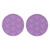 Dot Scallops Violet Lavender 2.75 x 2.75 Ceramic Car Coasters Pack of 2