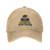Haitian Flag Unisex Baseball Cap Cotton Fits Men Women Washed Denim Adjustable Dad Hat