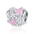 Pink Butterfly Flower Charm Heart Openwork Cubic Zirconia Bead for Pandora Bracelet (Aut-69_Butterfly_10)