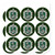 Harry Potter Slytherin Painted Crest Planner Calendar Scrapbooking Crafting Stickers