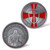 The Knight Templar Challenge Coin Red Cross Religious Coin