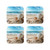 4pcs Drink Coasters for Tabletop Protection, Leather Coasters for Drinks, Seashells Sand Cup Coasters for Coffee Table Decor, Non-Slip Drinking Cup Mat for Hot Or Cold Drink 4"