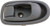 Dorman 83450 Front / Rear Driver Side Interior Door Handle for Select Hyundai Models, Light Gray
