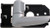 Dorman 83543 Front / Rear Driver Side Interior Door Handle for Select Kia Models, Silver