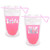 17pcs Bachelorette Party Drink Pouch - Bride Tribe Bachelorette Party Favors Disposable Team Bride Decorations with Pink Drink Straws for Women Girl