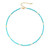 Turquoise Choker Necklace Gold Beaded Shell Necklace Handmade Boho Gemstone Choker Beaded Turquoise Jewelry for Women CK-Turquoise-gold