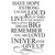 Have Hope Be Strong Laugh Loud Play Hard Live in The Moment Inspiring Quotes Arts Decals Inspirational Lettering Vinyl Wall Stickers for Study Office Living Room 20.8 inches x 33 inches
