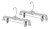 Whitmor Crystal Skirt/Slack Hangers W/Clips S/2