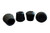 Shepherd Hardware 9129 1-1/8-Inch Inside Diameter Rubber Leg Tips, 4-Pack, Black