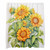 Vintage Sunflower Shower Curtain Rustic Flower Bouquet Green Leaves Bath Curtain Watercolor Plant Theme Bathroom Decor Set Machine Washable Waterproof Fabric 72 x 72 Include Hooks