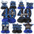 9PCS Blue Black 40th Birthday Decorations Vintage 40th Birthday Honeycomb Centerpieces, Blue Black Happy 40th Birthday Table Toppers Centerpieces for Men Women Vintage 1984 Birthday Party Decorations