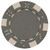 50 Clay Composite Dice Striped 11.5 gram Poker Chips, Gray