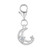 925 Sterling Silver Celestial Charm: CZ Crescent Moon & Star Lobster Clasp Clip-On for Bracelets and Necklaces