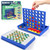 Travel conect Game 4 Pieces in a Row Game for Kids,Magnetic Snakes and ladders Board Game,2 in 1 Classic Strategy Board Games for 2-4 Players,Fun Family Board Game for Kids and Adults