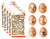 Easter Egg Candle Stickers Decorating Kit, Pack of 5 Sheets Angels Crosses Stars Religious Decorative