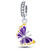 925 Sterling Silver Charms,Color-changing Chameleon Dangle Charms Glow in the Dark Charms fits Girl Charms Bracelets