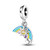 925 Sterling Silver Charms Suitable for Charm Necklaces, Bracelet Pendants Beads Jewellery Gift for Women Girls (Rainbow Sun Charm)
